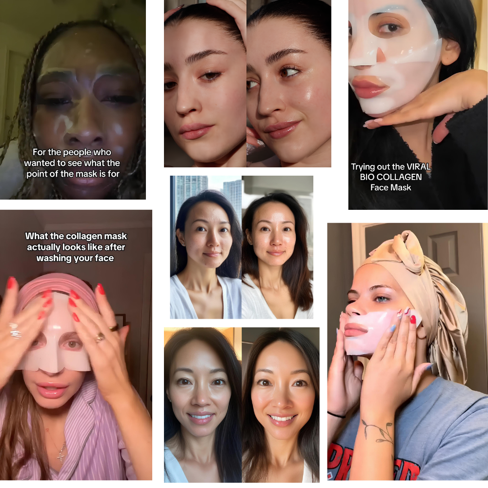 Mascarilla Nocturna Bio Colágeno con Efecto Reafirmante, Hidratante § Iluminador